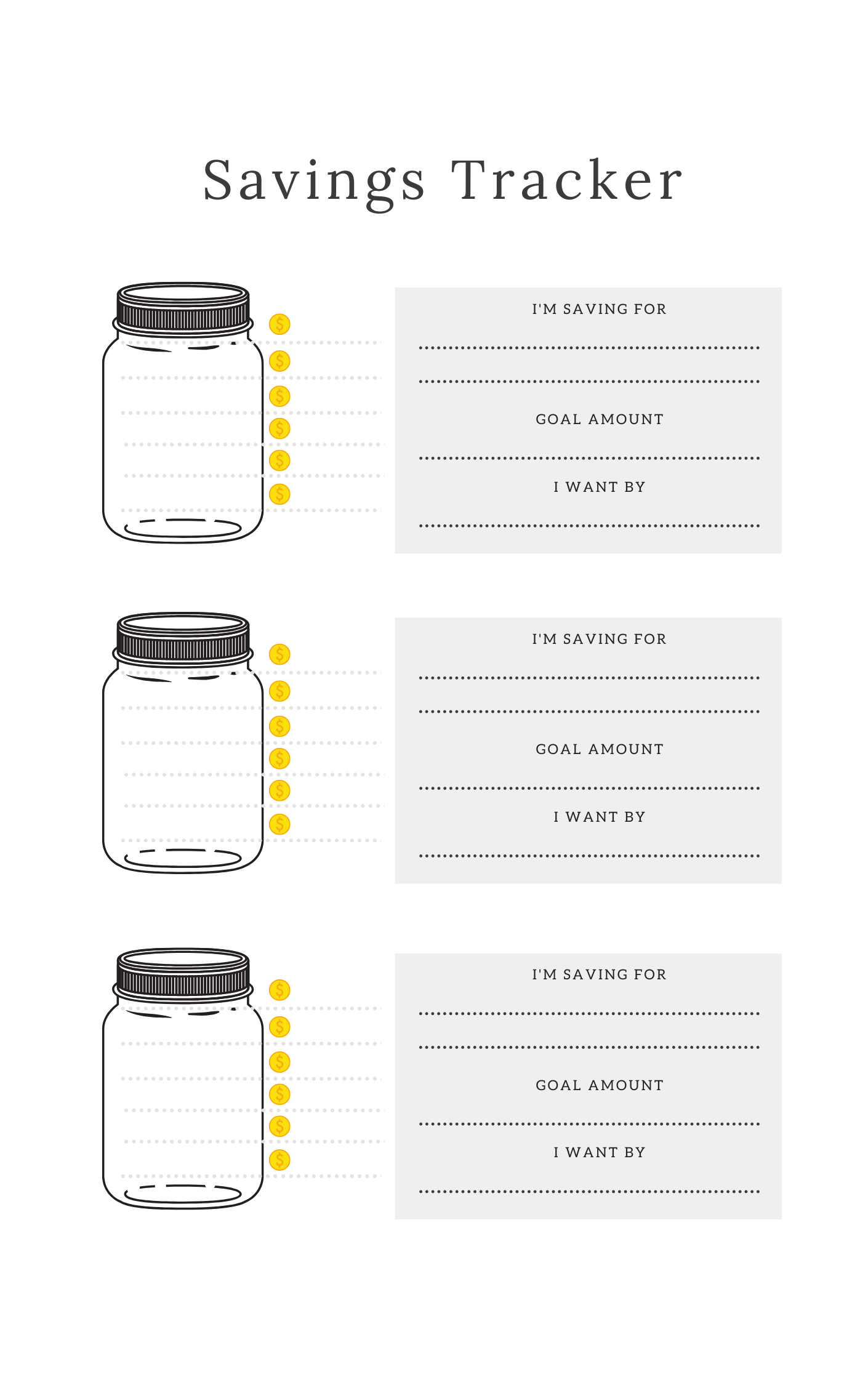 Digital Savings Tracker